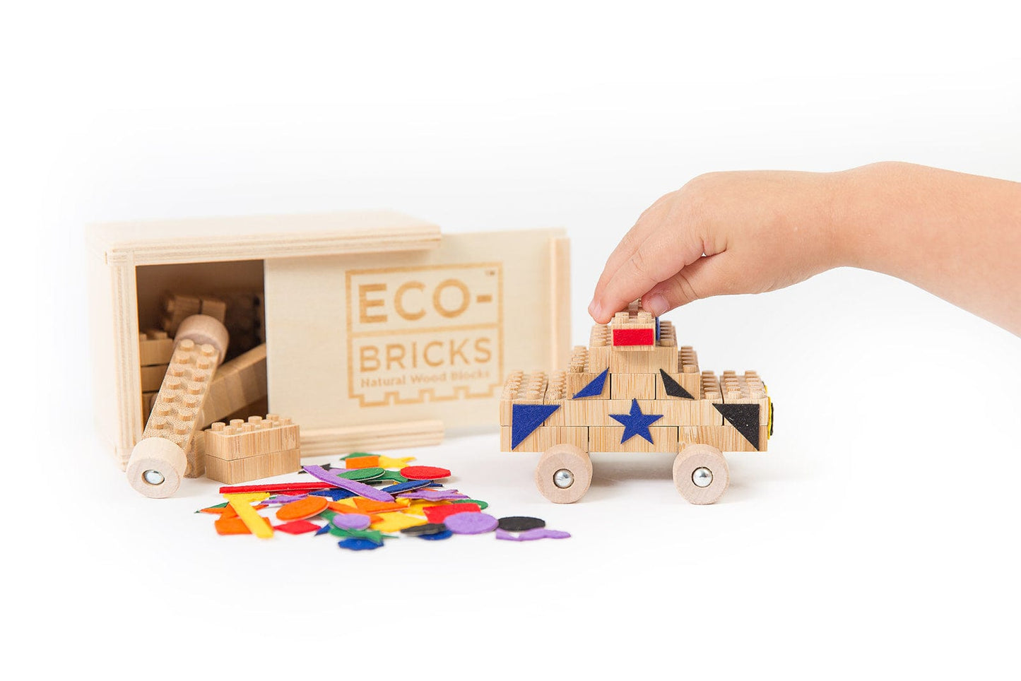 Eco-Bricks Bamboo 24pcs + Felt