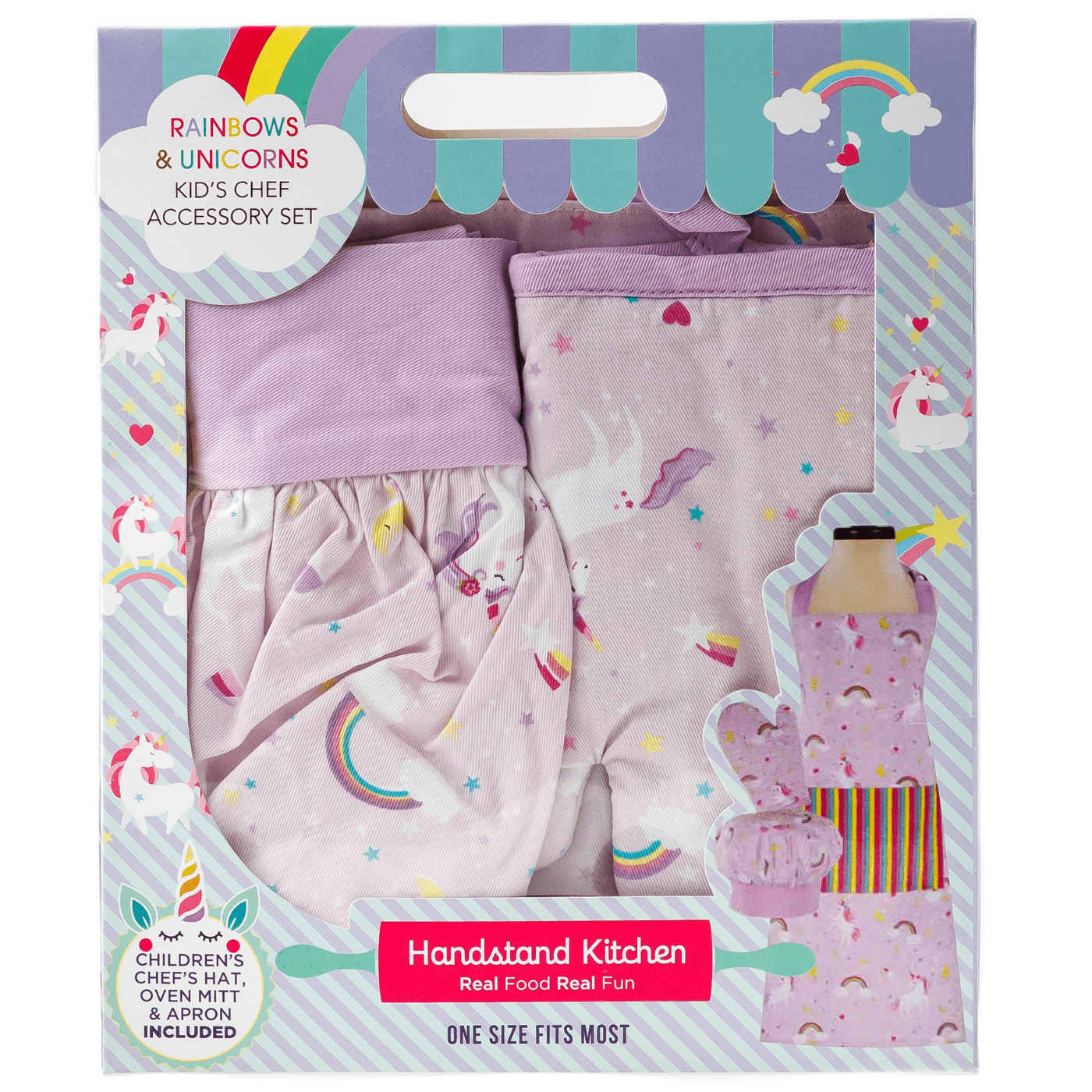 Rainbows & Unicorns Deluxe Youth Apron Boxed Set – Hearthsong