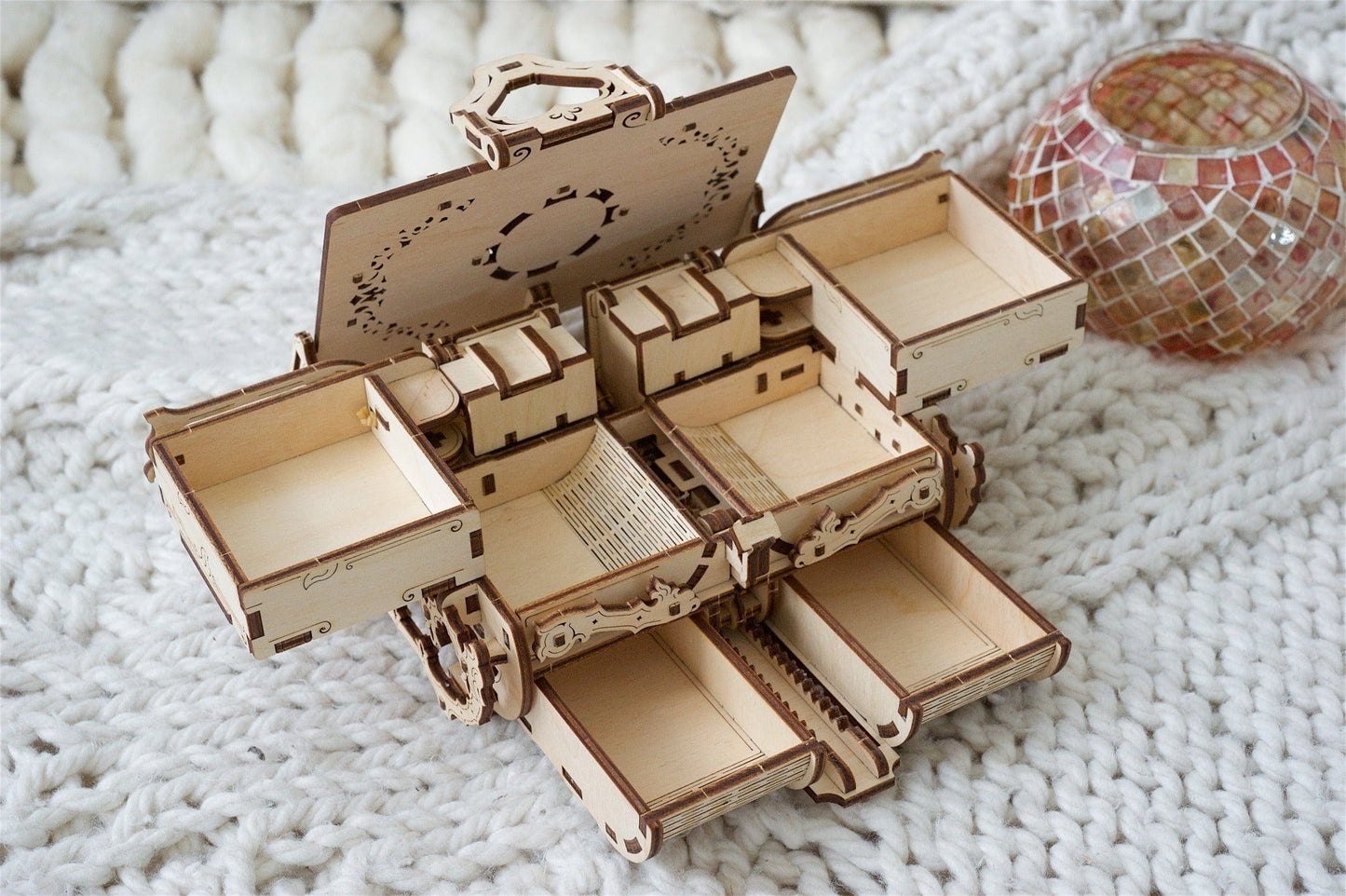 Antique Box Wooden Model Kit