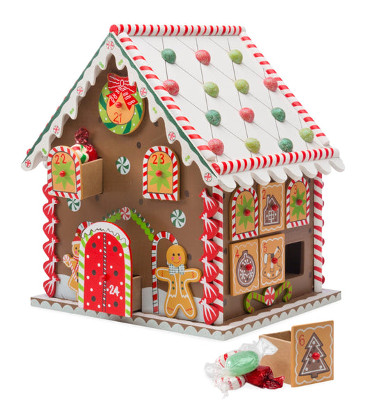 Wooden Gingerbread Advent House