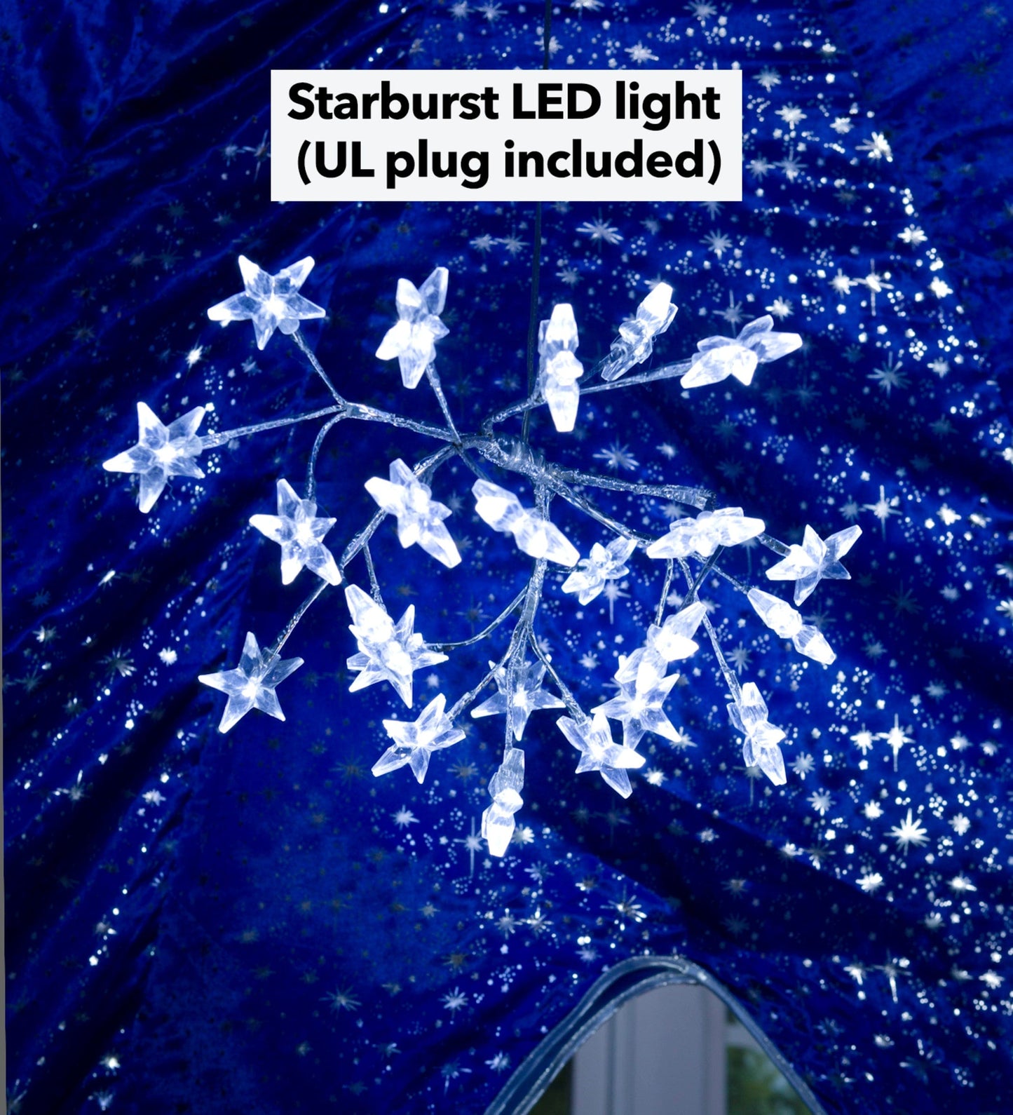 Galactic Bed Tent With Starburst LED Light