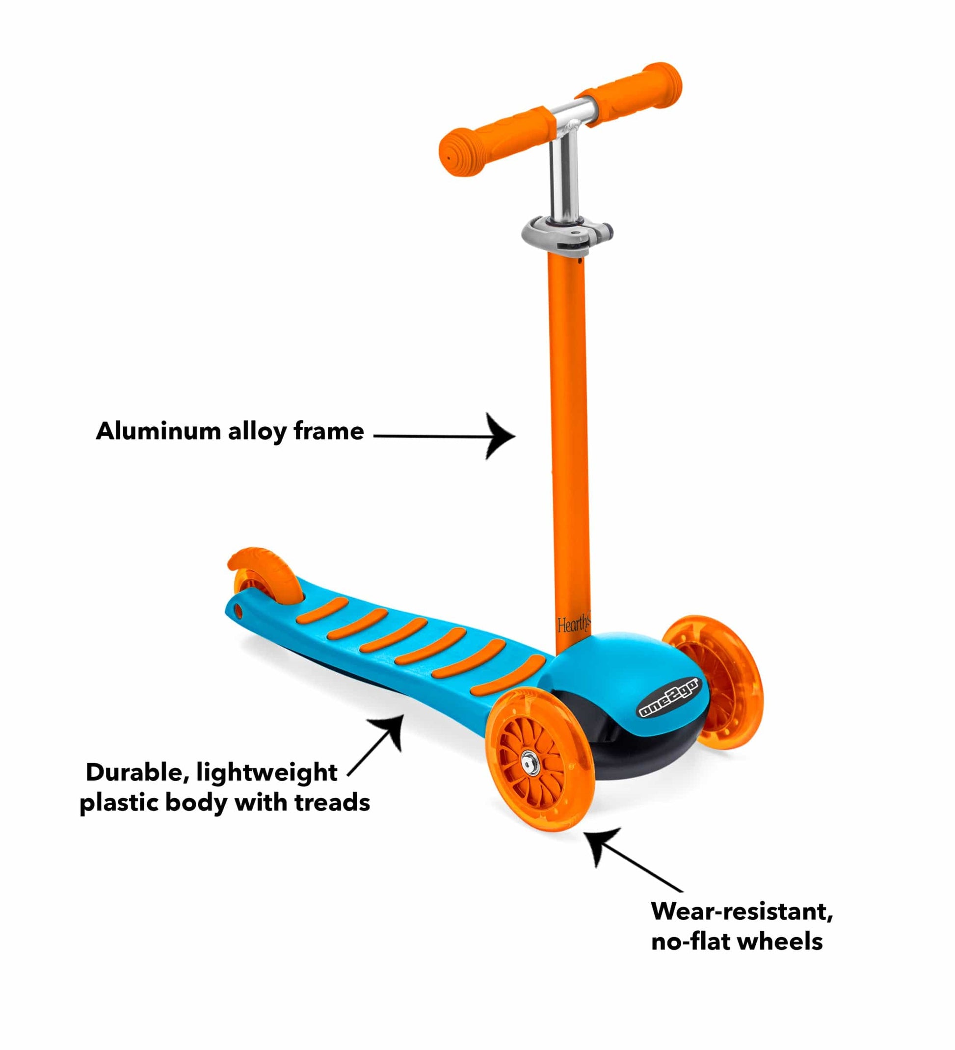 One2Go Adjustable Height Kick Scooter