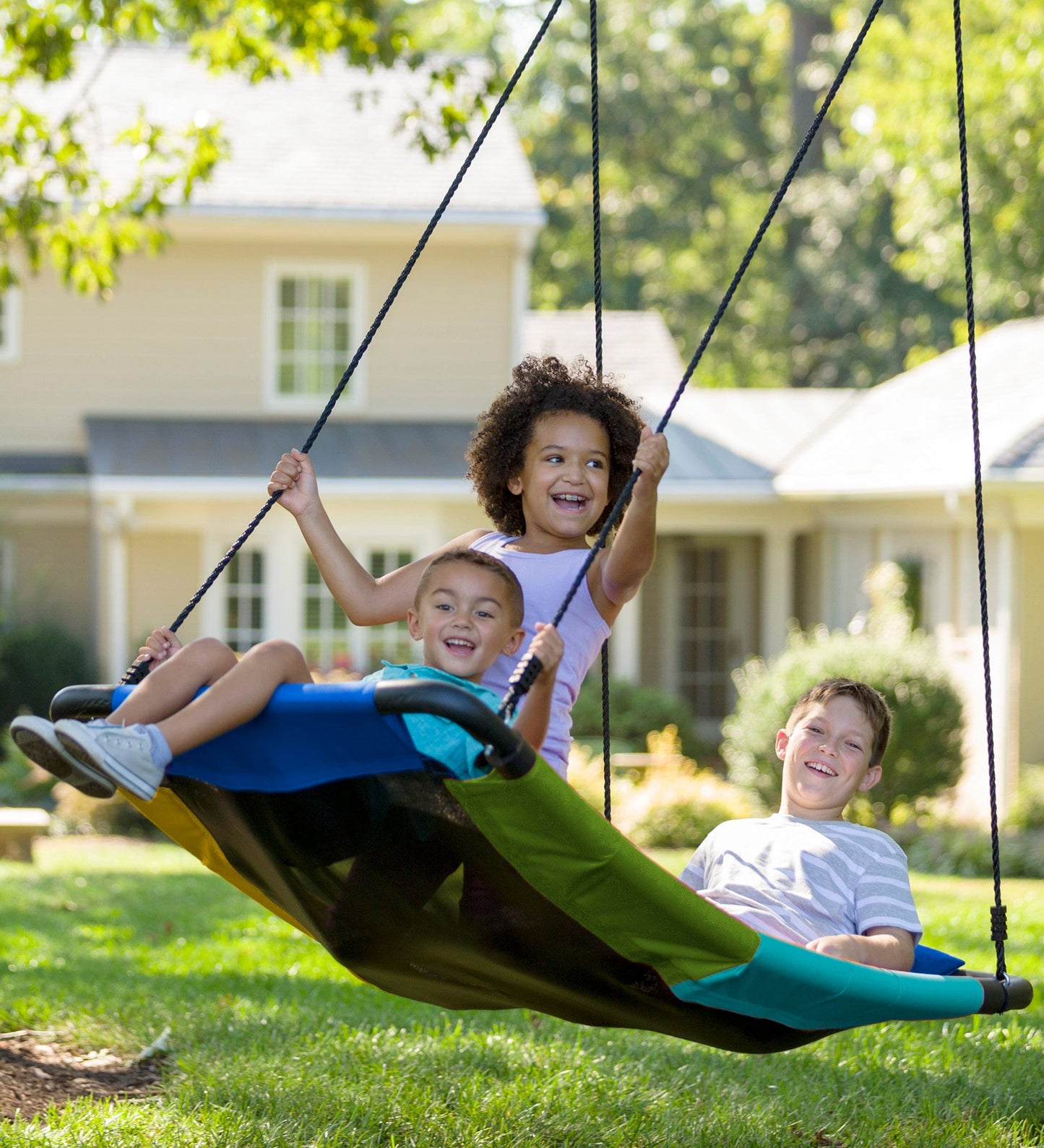 60-Inch Colorful Super Rectangular Platform Swing