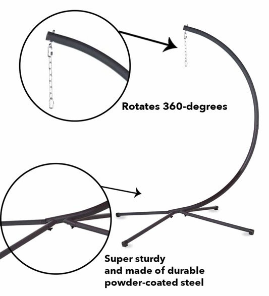 Crescent Hanging Chair Stand