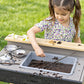 Jr. Chef's Wooden Mud Play Kitchen and Imagination Station with Metal Accessories