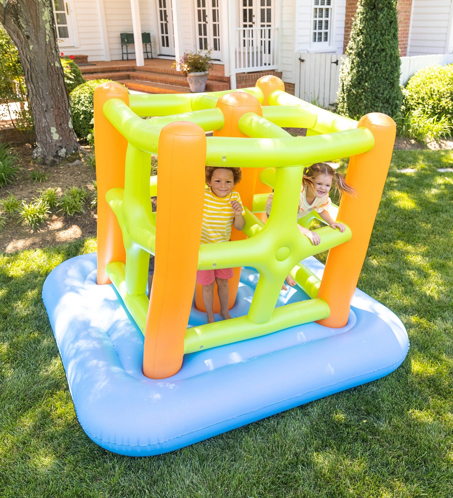 Giant 7-Foot Inflatable Bounce House and Climbing Cube