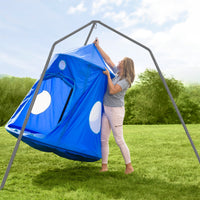 HugglePod HangOut Nylon Family Hanging Tent with Family HugglePod HangOut Stand Set