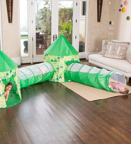 Pop-Up Play Tents and Tunnels, Set of Four