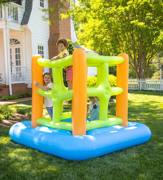 Giant 7-Foot Inflatable Bounce House and Climbing Cube