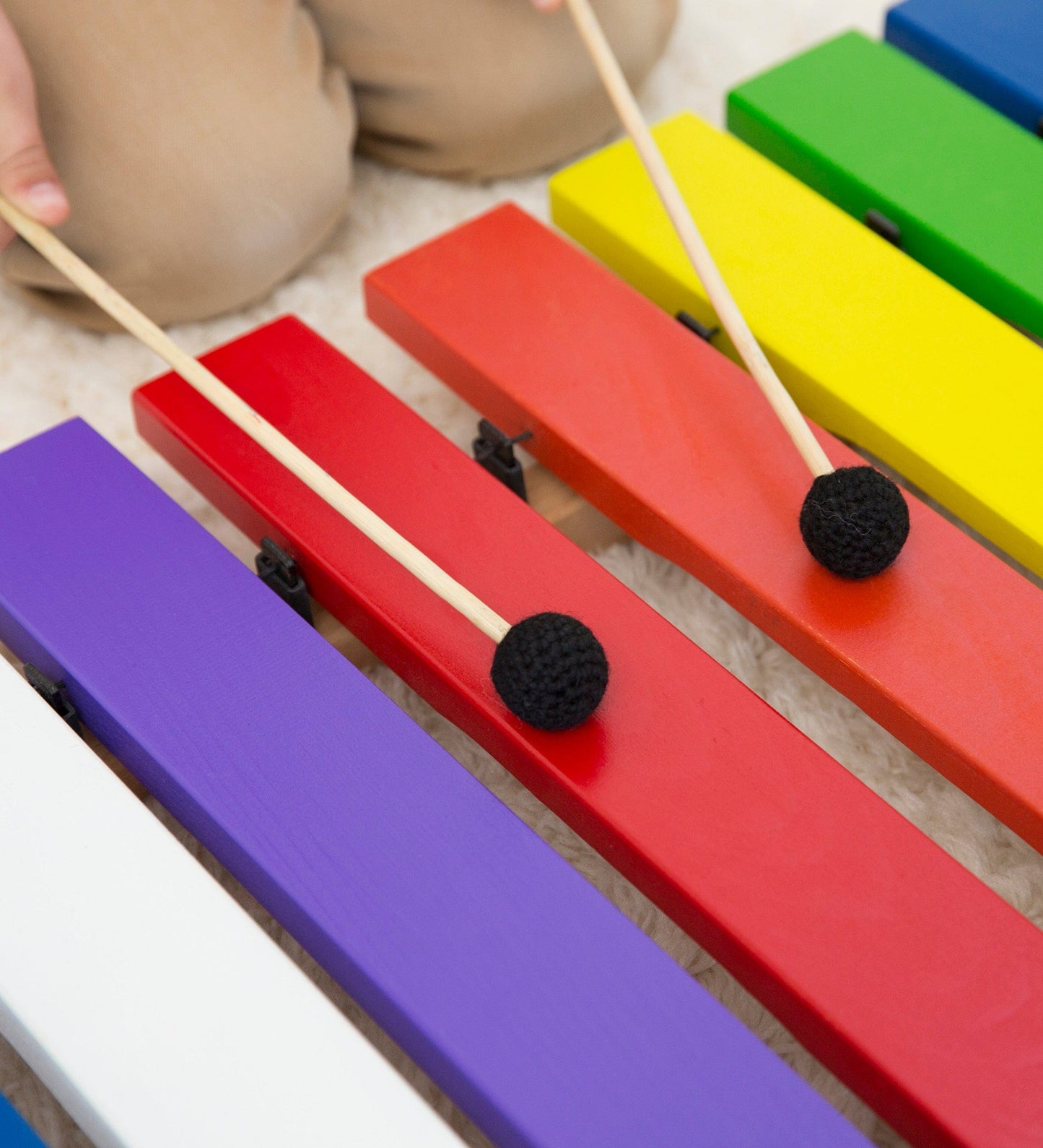 Jumbo 3-Foot Colorful Wooden Chime Xylophone