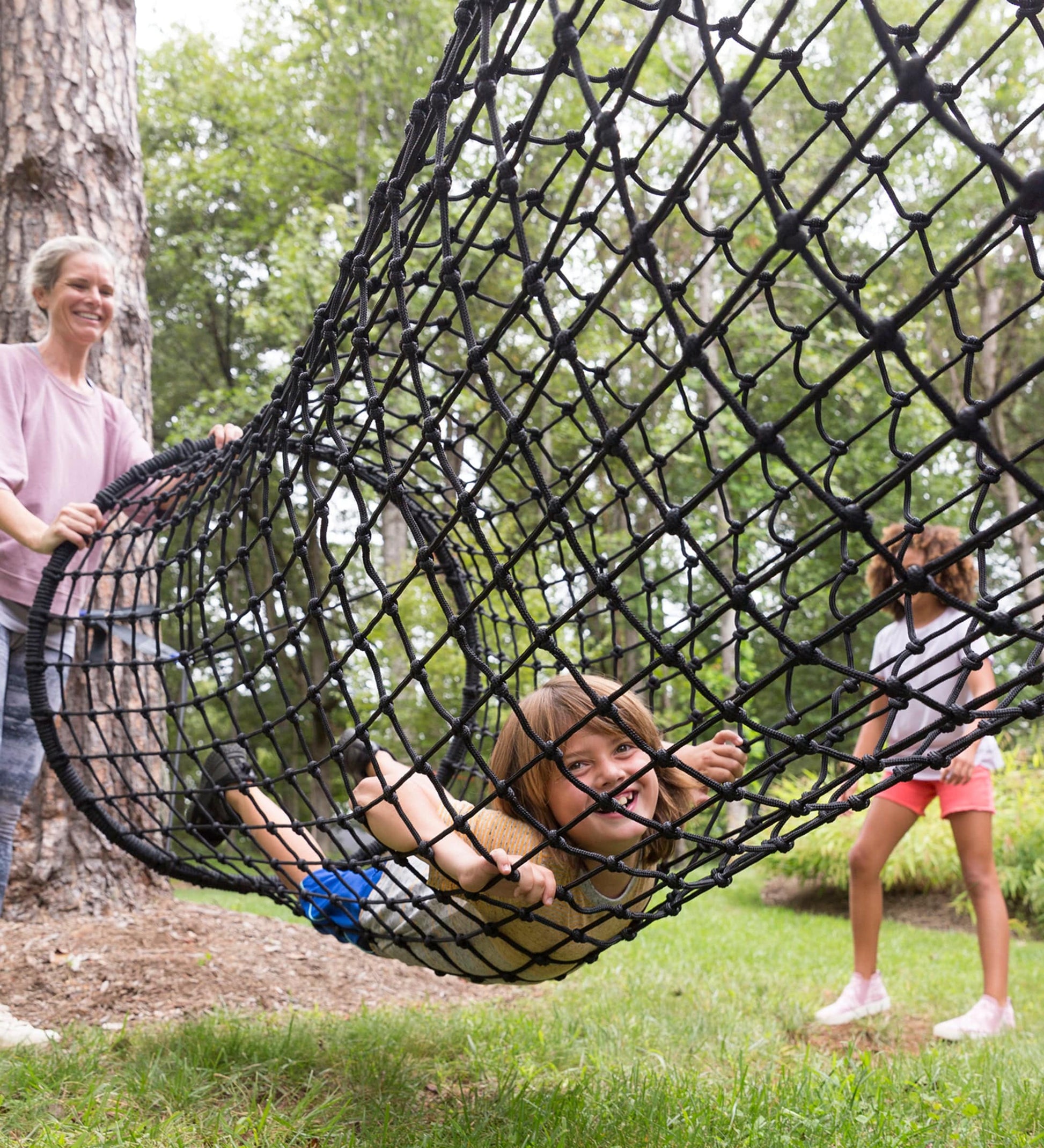 6-Foot Hanging Woven Rope Tunnel Bridge