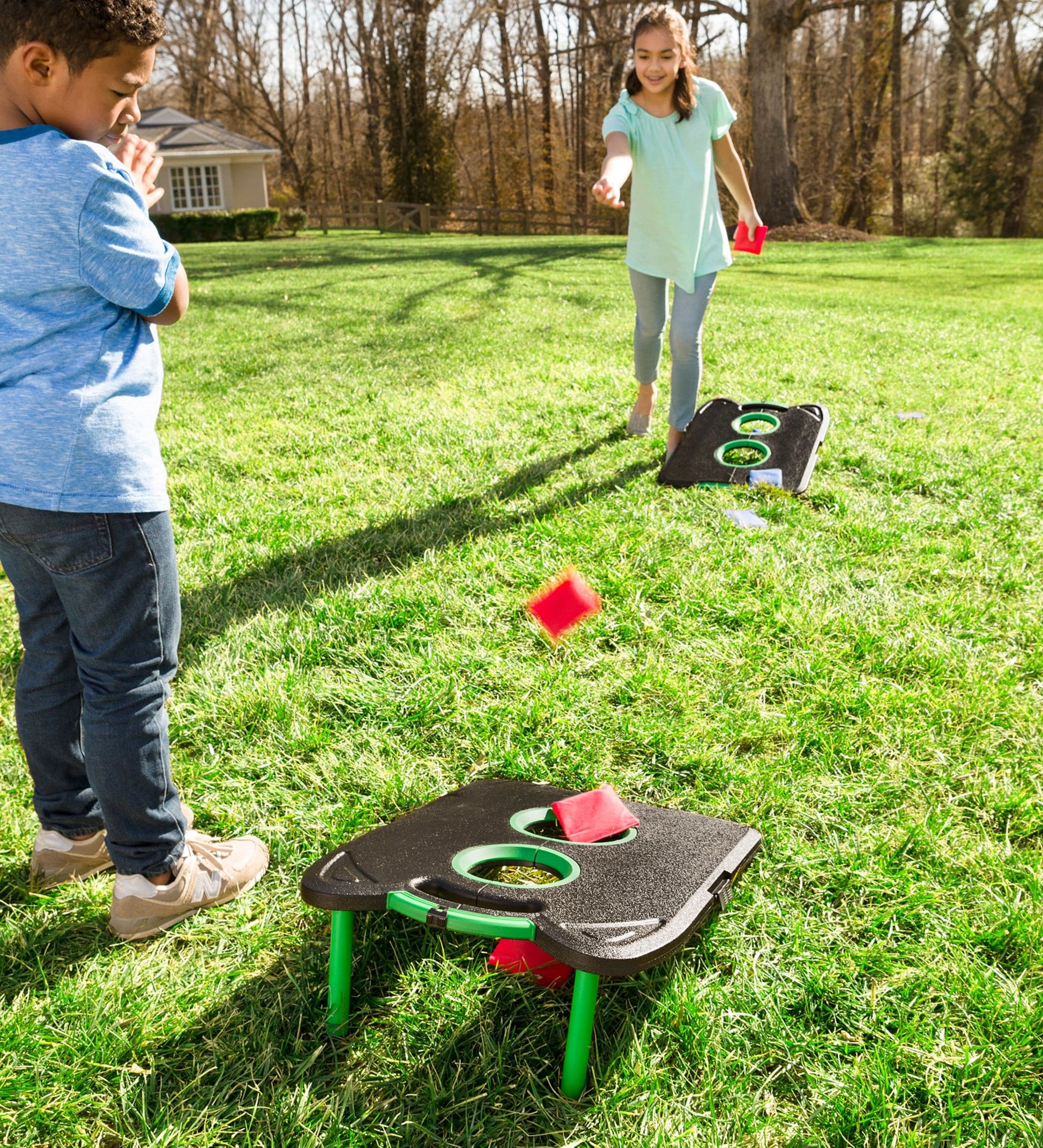 Pick-Up-and-Go Portable Cornhole