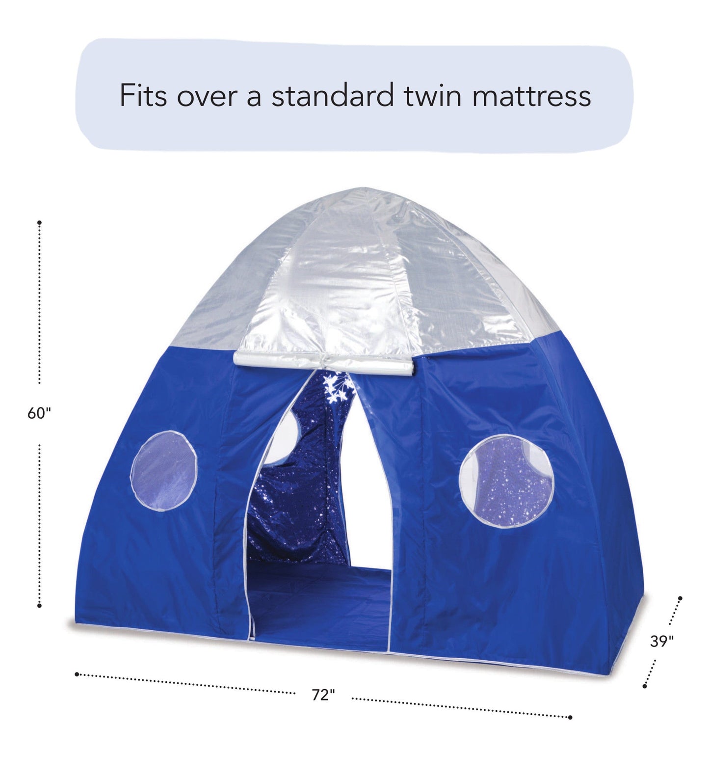 Galactic Bed Tent With Starburst LED Light