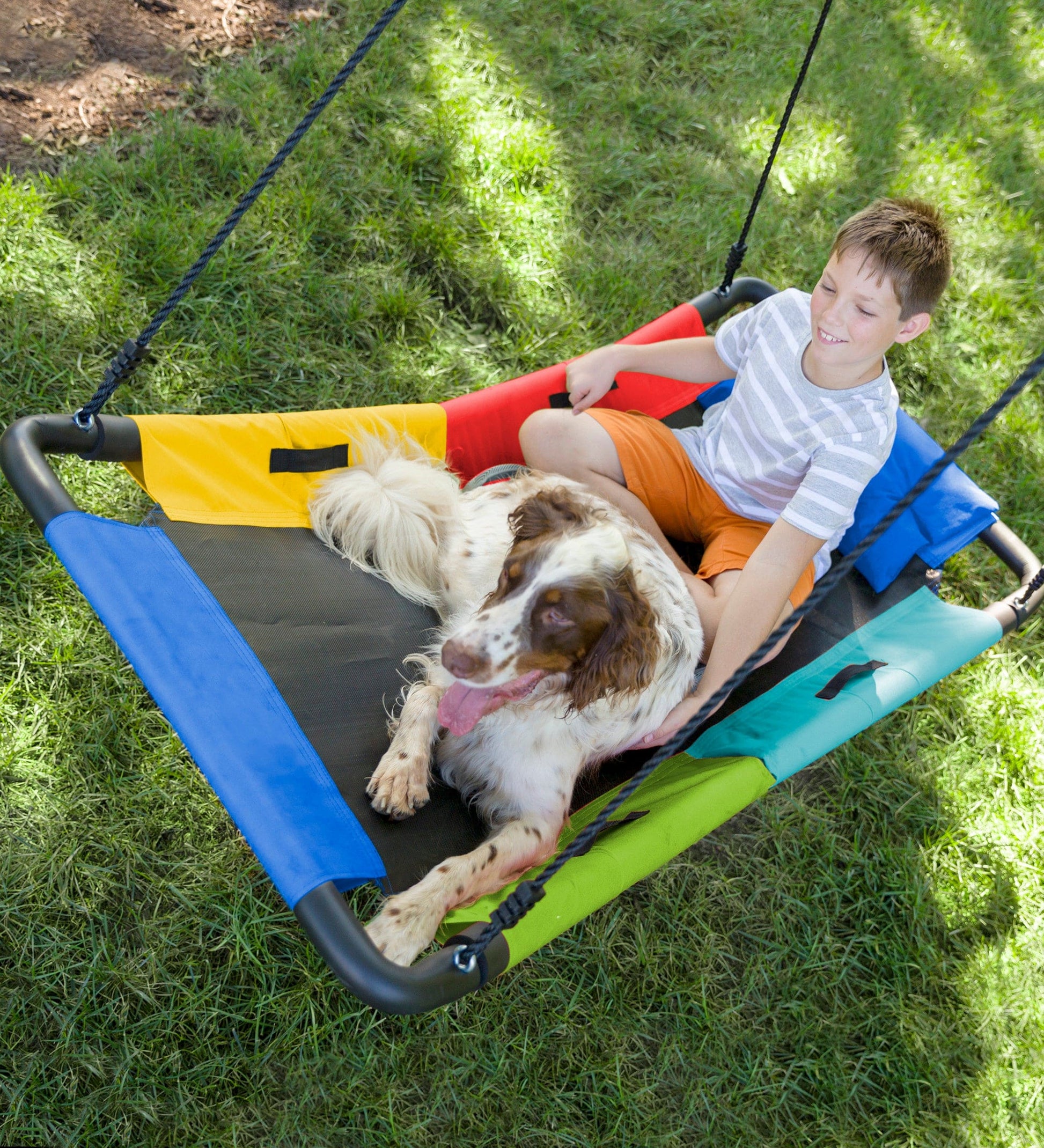 60-Inch Colorful Super Rectangular Platform Swing