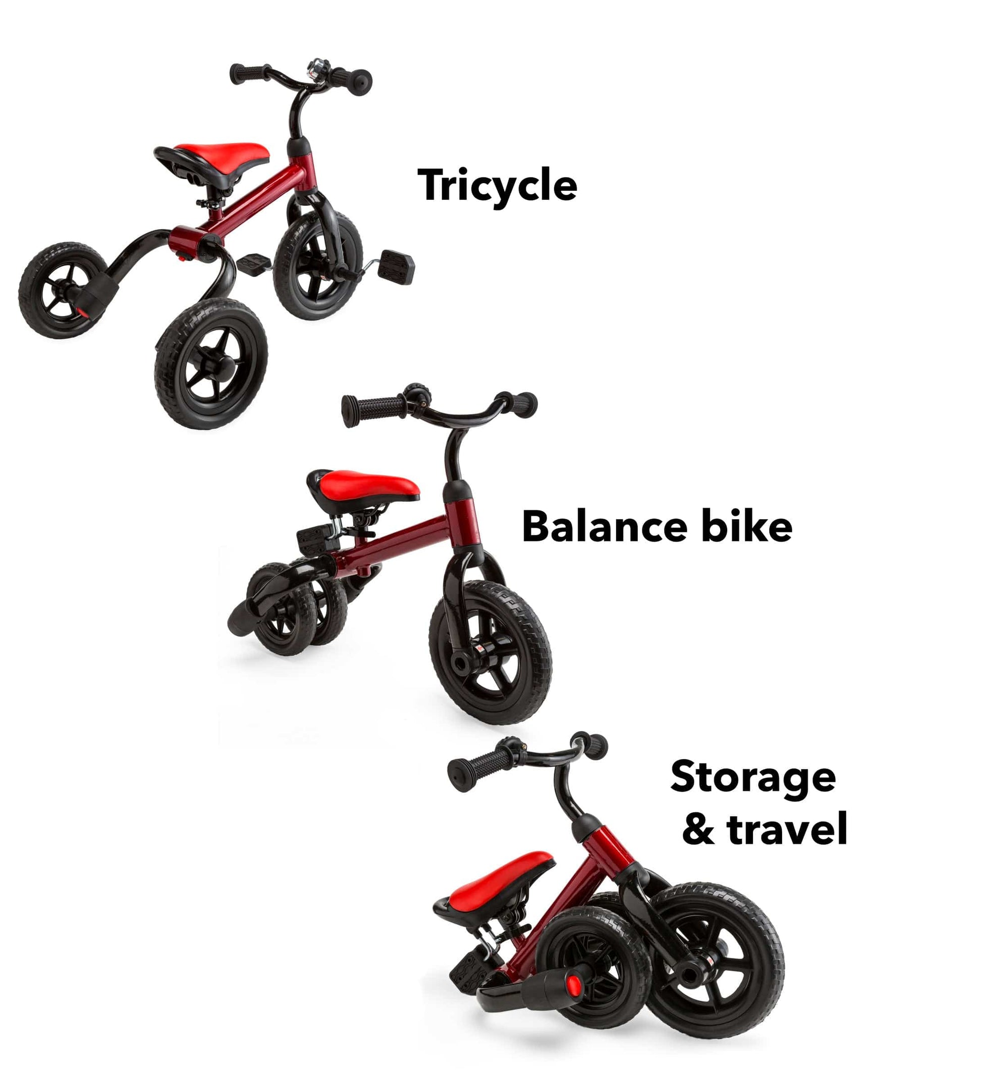 One2Go 2-in-1 Folding Tricycle and Balance Bike