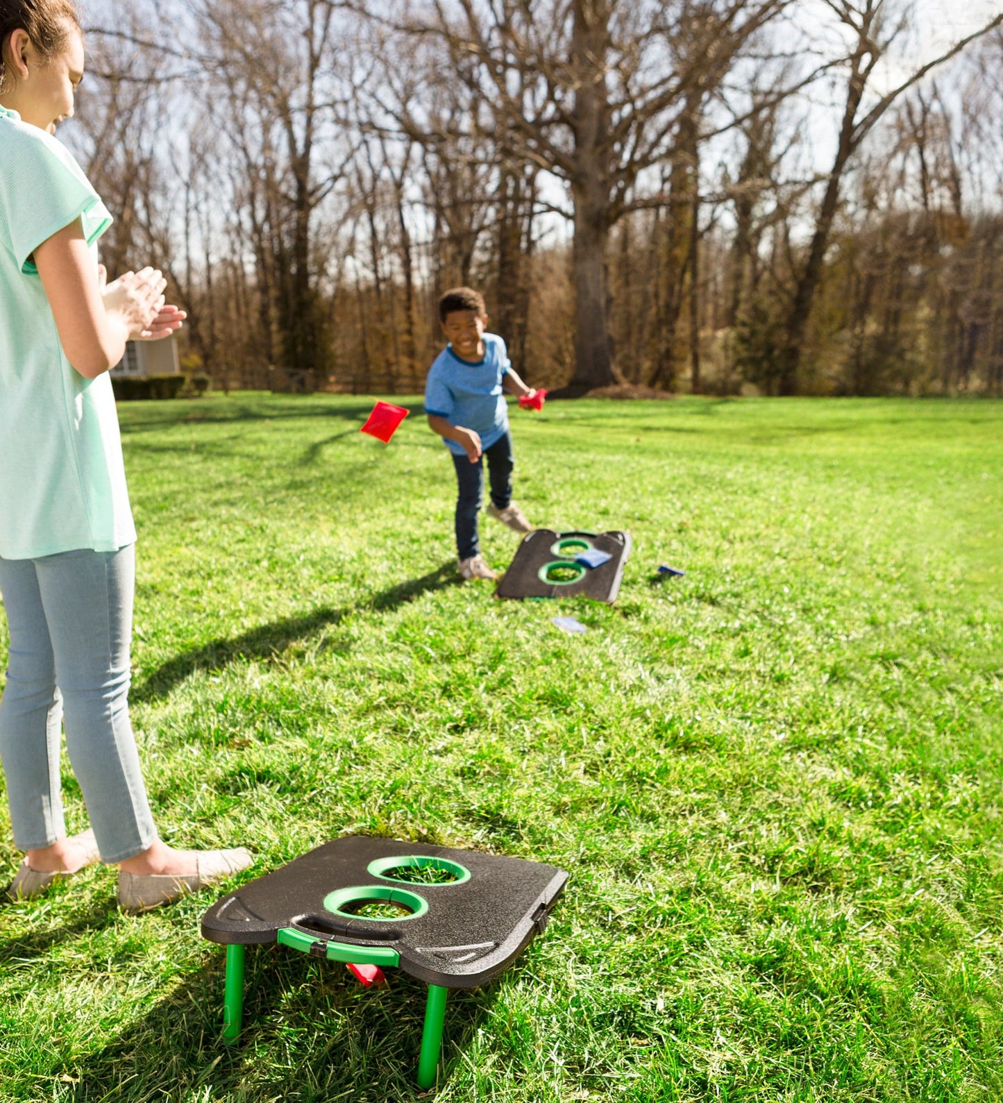 Pick-Up-and-Go Portable Cornhole