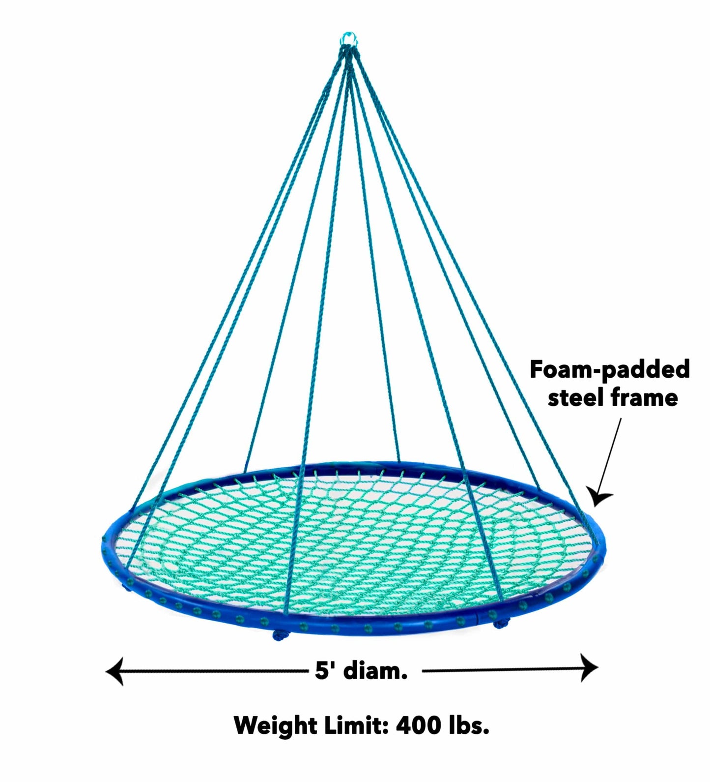 60-Inch Sky Island Round Swing and Stand Set