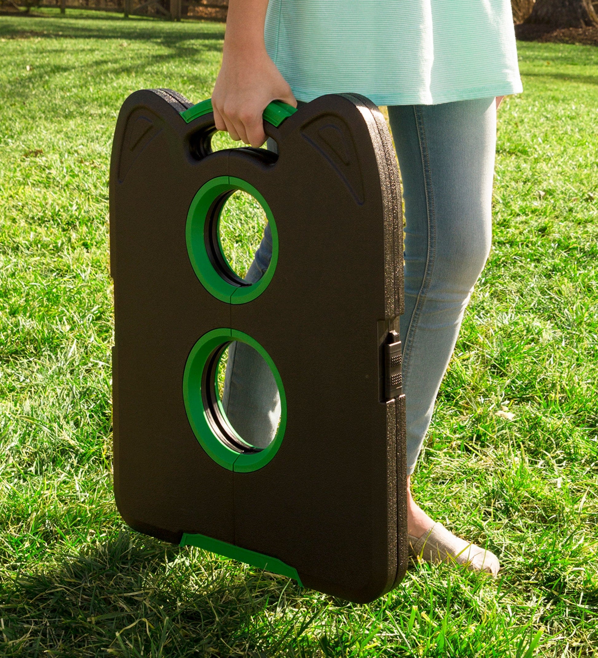 Pick-Up-and-Go Portable Cornhole