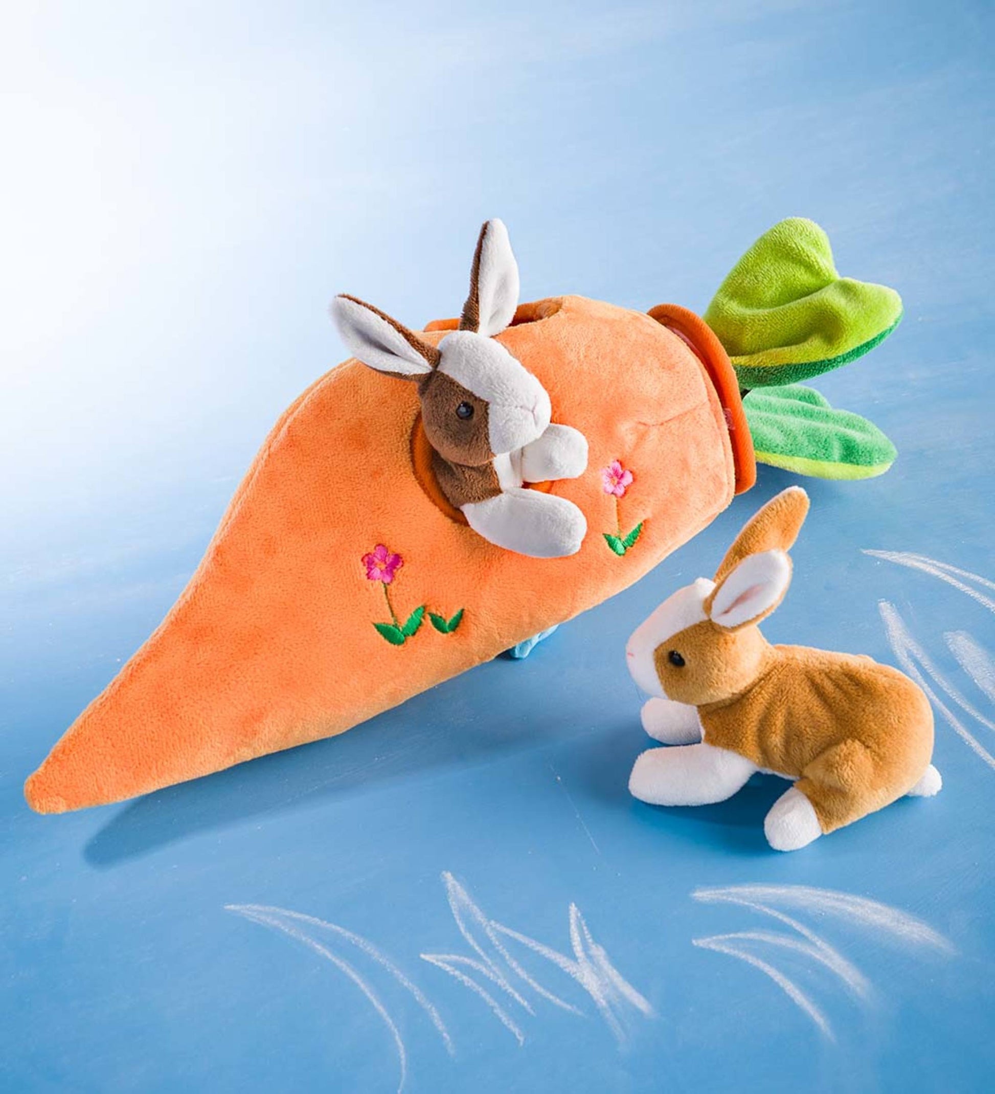 Plush Bunny Portable Play Set