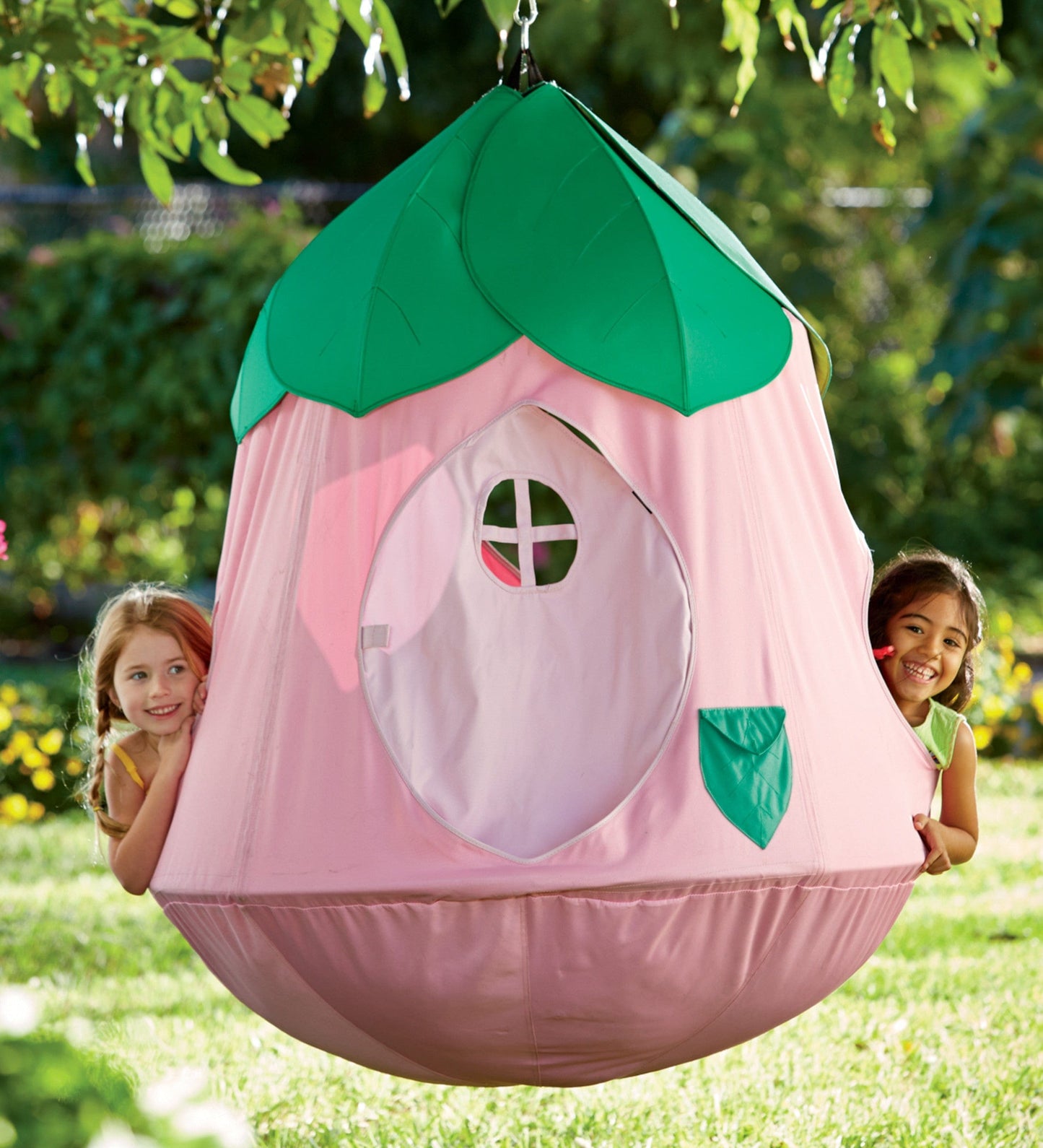 Cozy Posy HugglePod HangOut Nylon Hanging Tent with LED Flower Lights