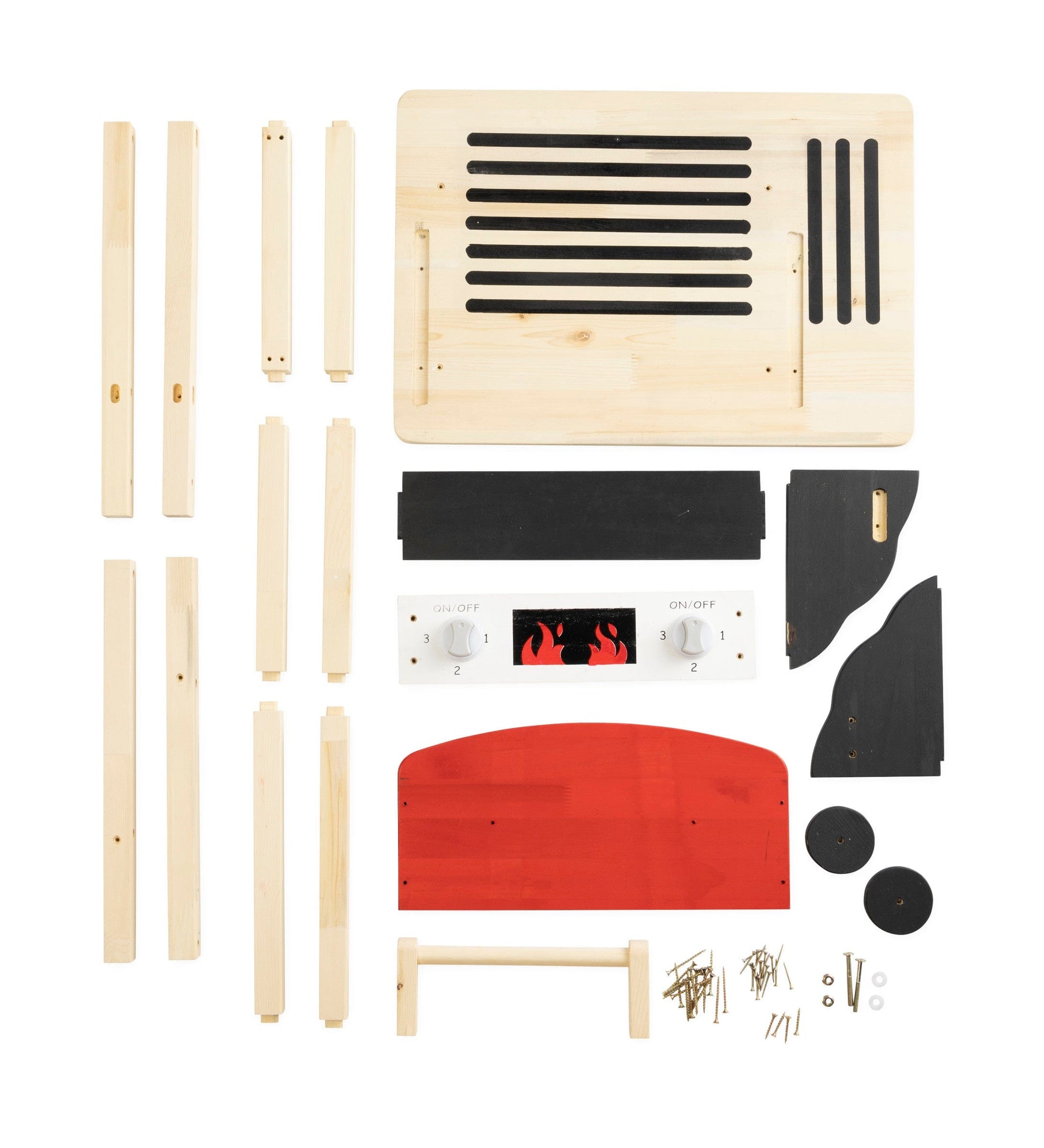 Jr. Grill Master's Wooden BBQ Grill Set with Accessories