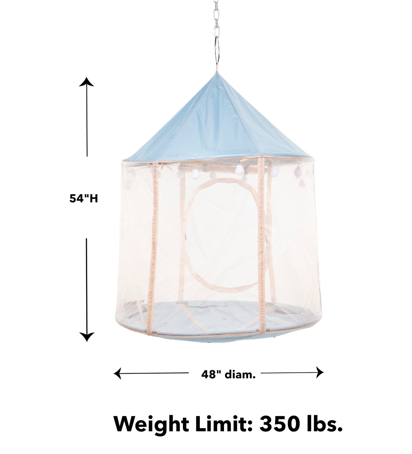 HugglePod Panorama HangOut Mesh Hanging Tent with Lights