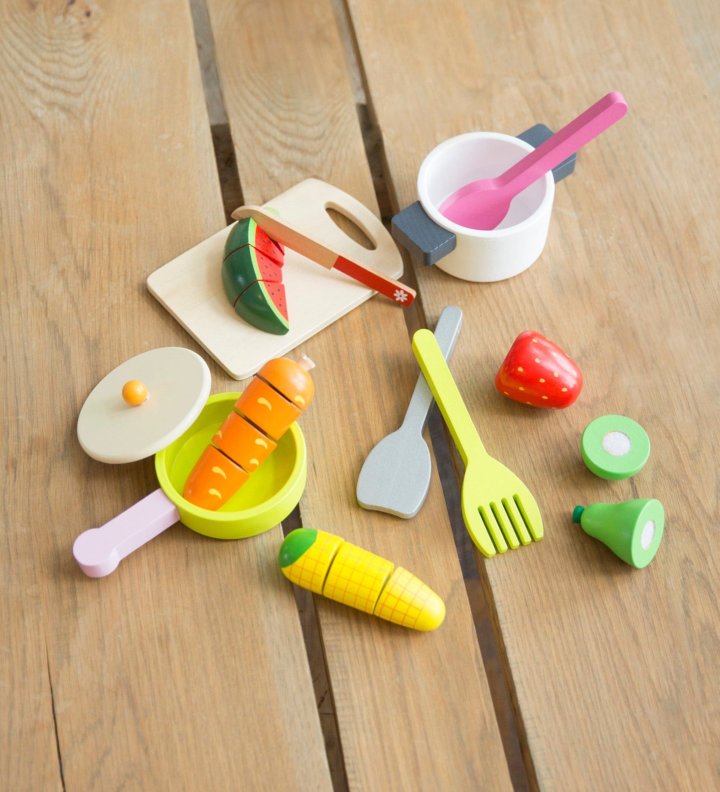 Wooden Playdough Tool Kit - 12 pieces – Oh Happy Fry