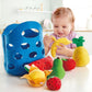 7-Piece Felt Fabric Pretend-Play Food Basket