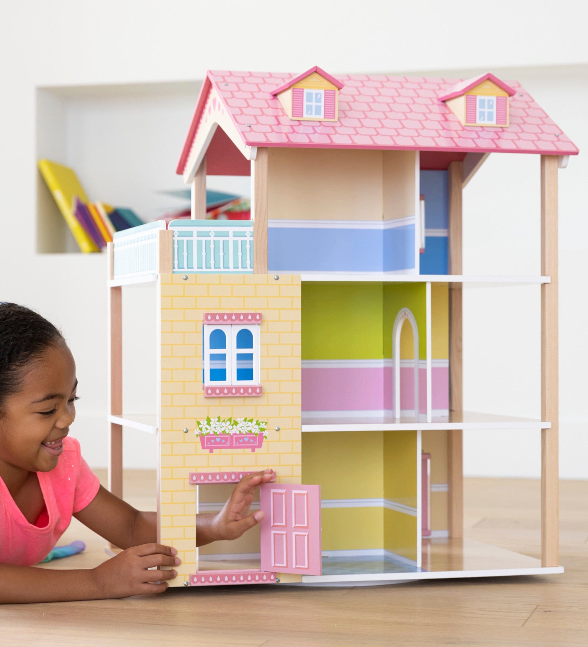  Dream Doll House Girls Toys- 4-Story 12 Rooms