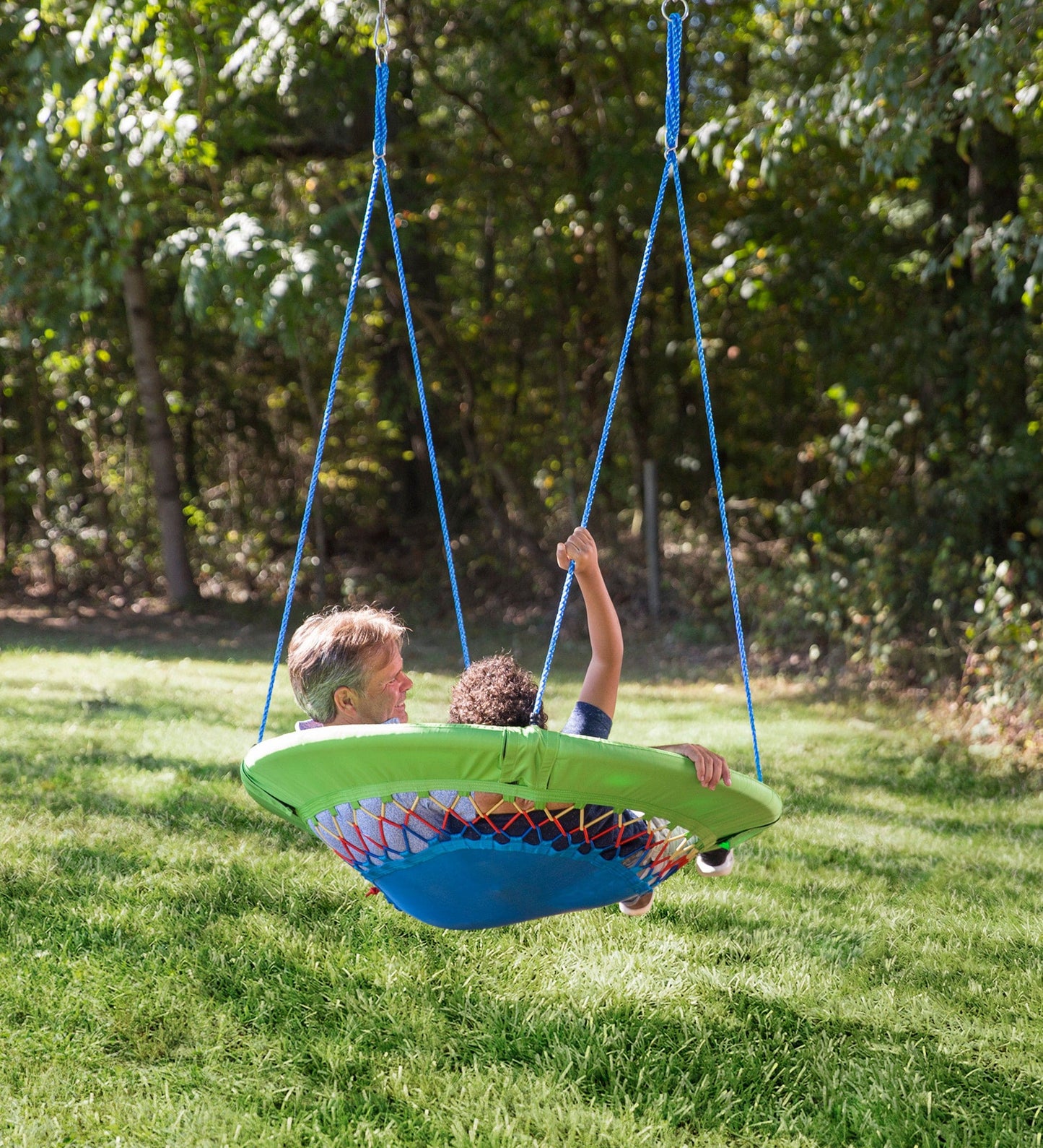 46-Inch Bright Mega FunShine Adjustable Round Bungee Swing