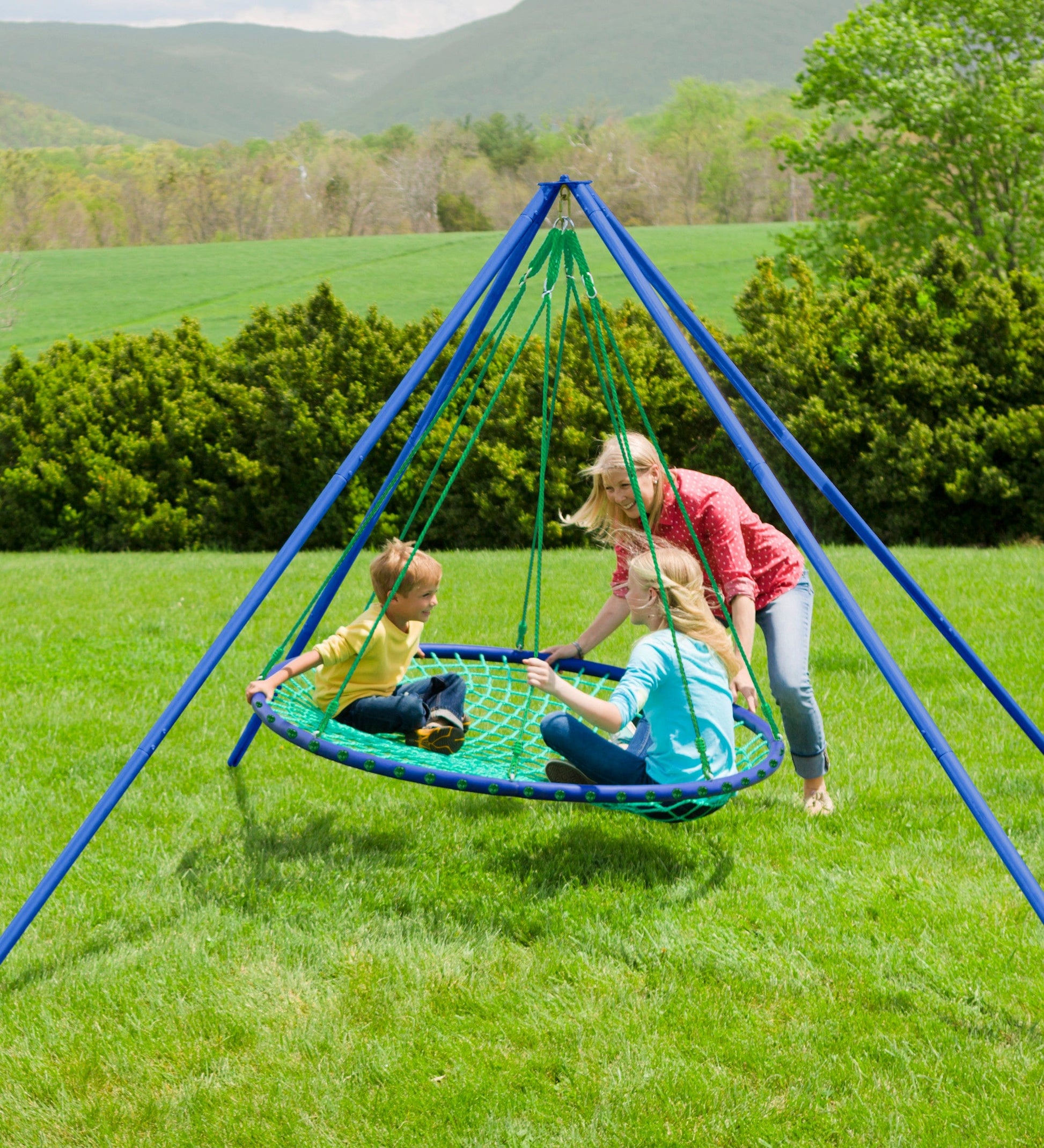 60-Inch Sky Island Round Swing and Stand Set