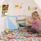 50-Inch Kitchen Playhouse Tent with 7-Piece Kitchen Cooking Set