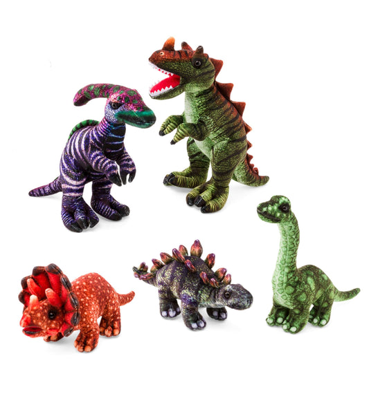 Plush Colorful Dinos, Set of 5